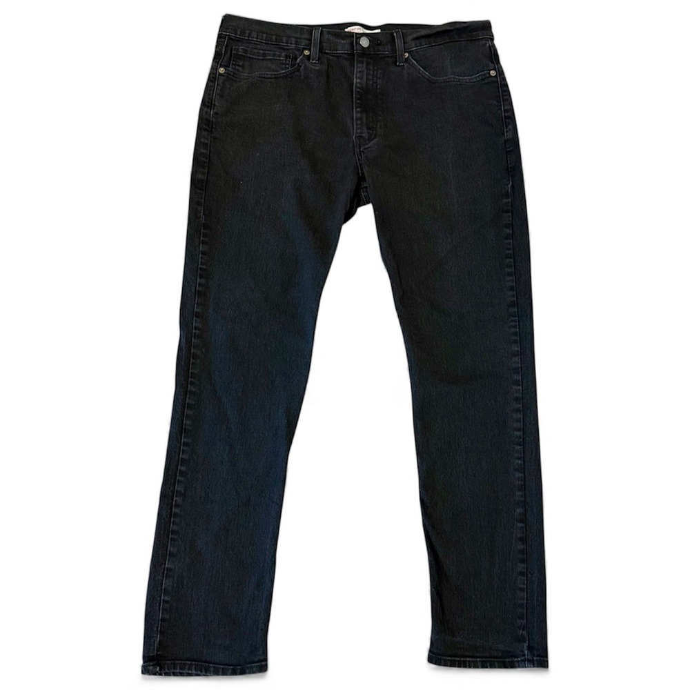 Levi Strauss Co Signature‎ Mens Classic Black Slim Fit Jeans LOGO Size 36x32